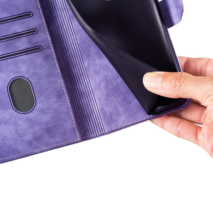 iPhone 12 Pro Heart & Cat Embossed Multi-Functional Pen Leather Wallet Phone Case with Stand and Card Slots