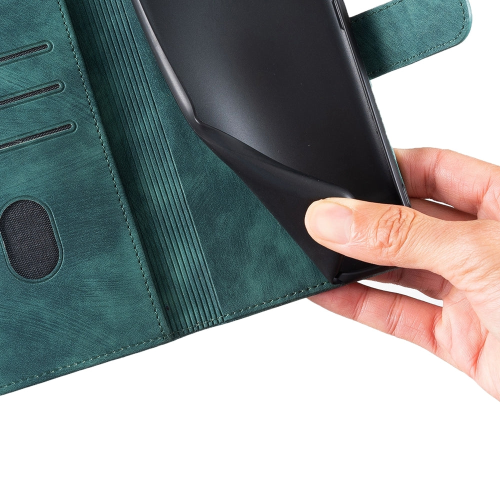 iPhone XR Heart & Cat Embossed Multi-Functional Pen Leather Wallet Phone Case with Stand and Card Slots