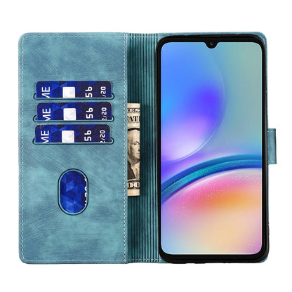 Samsung Galaxy A05s Heart & Cat Embossed Multi-Functional Pen Leather Wallet Phone Case with Stand and Card Slots