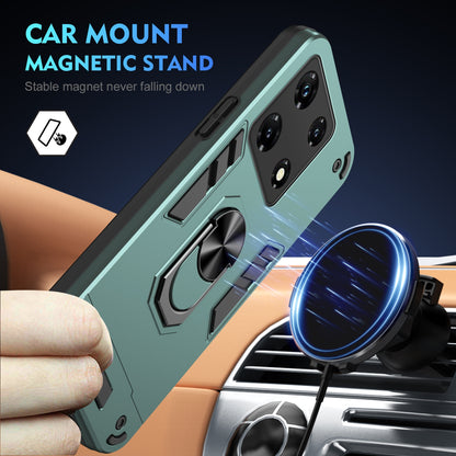 Shockproof Infinix Note 30 Pro Phone Case with 360° Rotatable Metal Ring Holder, Magnetic Car Mount Stand, Ultra-Thin PC & Silicone Protection Cover