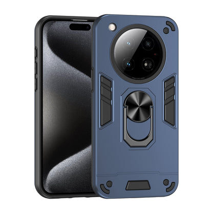 Shockproof Infinix Zero 40 4G Phone Case with 360° Rotatable Metal Ring Holder, Magnetic Car Mount Stand, Ultra-Thin PC & Silicone Protection Cover