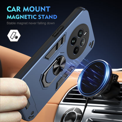 Shockproof Realme 12 Pro Phone Case with 360° Rotatable Metal Ring Holder, Magnetic Car Mount Stand, Ultra-Thin PC & Silicone Protection Cover