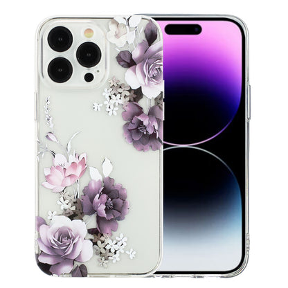 iPhone 15 Pro Max TPU Phone Case - Artistic Butterfly, Floral, and Cat Designs with Full Protection & Precise Cutouts