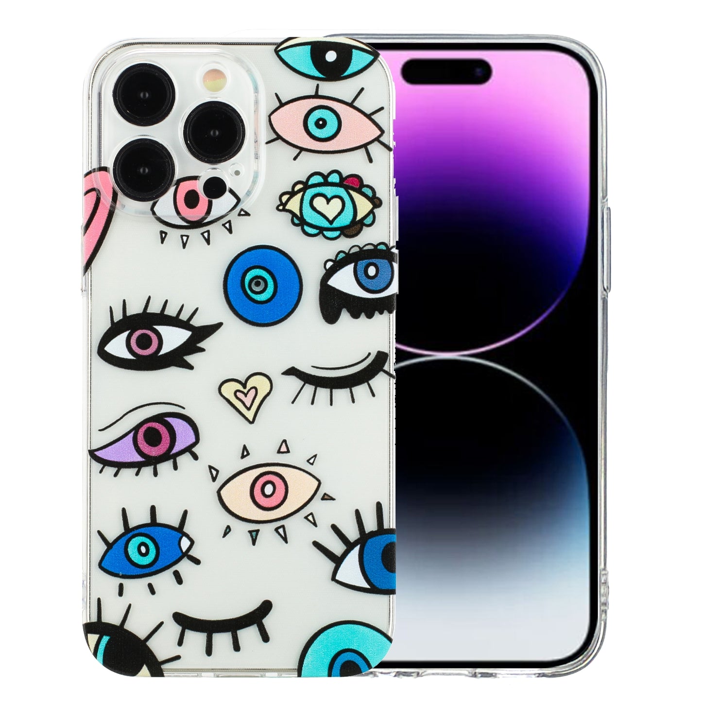 iPhone 15 Pro Max TPU Phone Case - Artistic Butterfly, Floral, and Cat Designs with Full Protection & Precise Cutouts