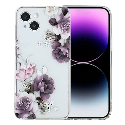 iPhone 15 Plus TPU Phone Case - Artistic Butterfly, Floral, and Cat Designs with Full Protection & Precise Cutouts