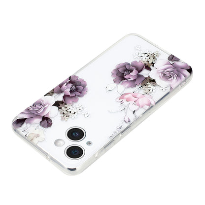 iPhone 15 Plus TPU Phone Case - Artistic Butterfly, Floral, and Cat Designs with Full Protection & Precise Cutouts