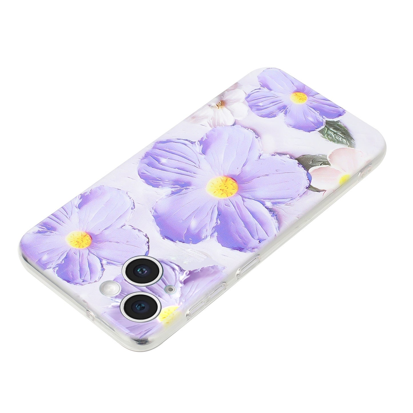 iPhone 15 Plus TPU Phone Case - Artistic Butterfly, Floral, and Cat Designs with Full Protection & Precise Cutouts