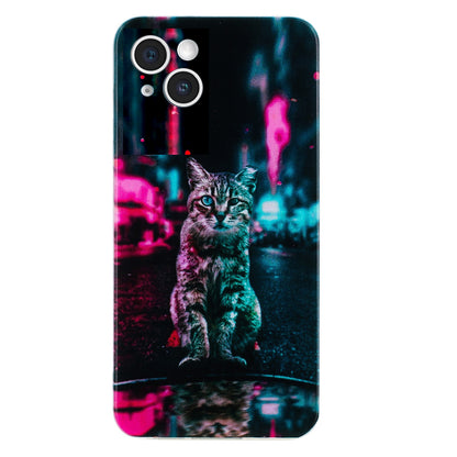 iPhone 15 Plus TPU Phone Case - Artistic Butterfly, Floral, and Cat Designs with Full Protection & Precise Cutouts