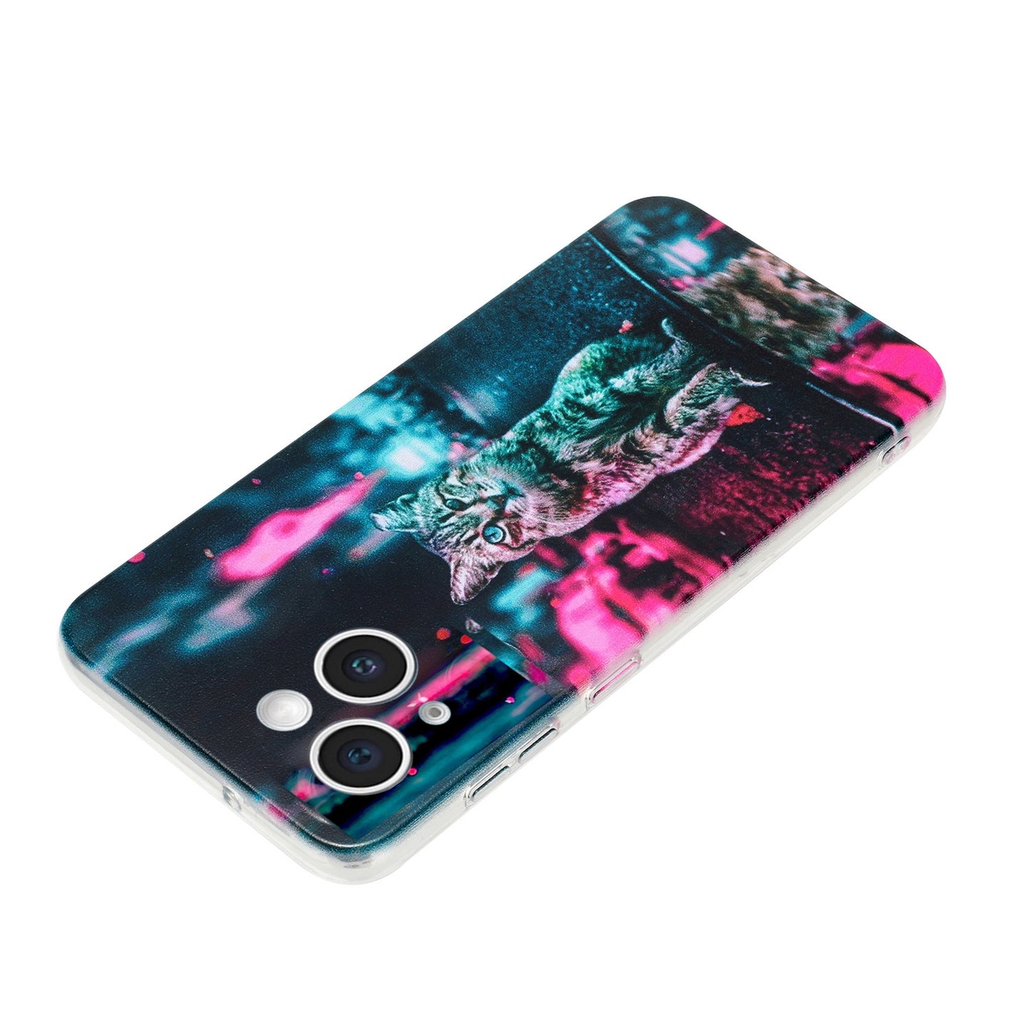 iPhone 15 Plus TPU Phone Case - Artistic Butterfly, Floral, and Cat Designs with Full Protection & Precise Cutouts