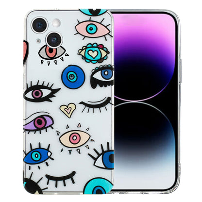 iPhone 15 Plus TPU Phone Case - Artistic Butterfly, Floral, and Cat Designs with Full Protection & Precise Cutouts