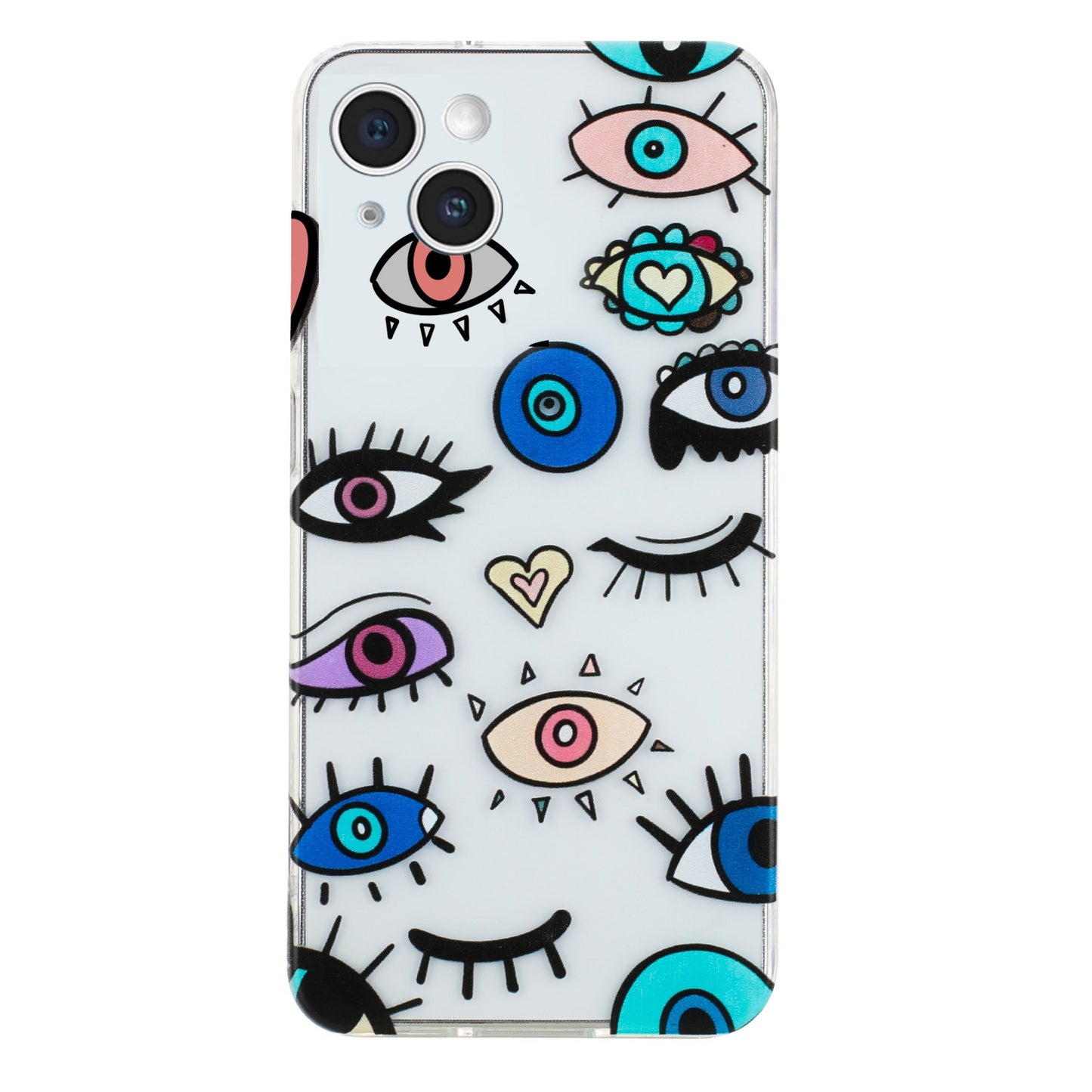 iPhone 15 Plus TPU Phone Case - Artistic Butterfly, Floral, and Cat Designs with Full Protection & Precise Cutouts