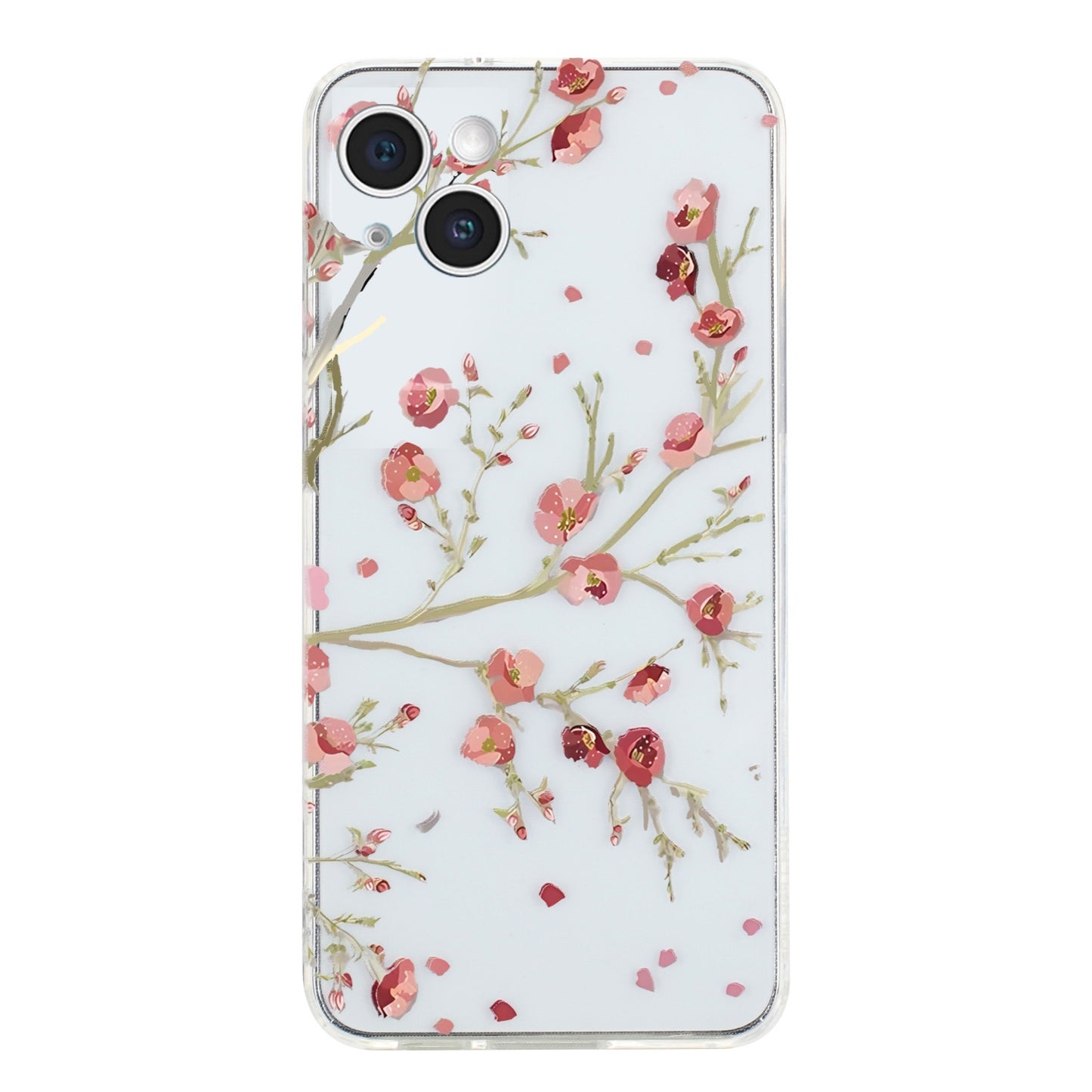 iPhone 15 Plus TPU Phone Case - Artistic Butterfly, Floral, and Cat Designs with Full Protection & Precise Cutouts