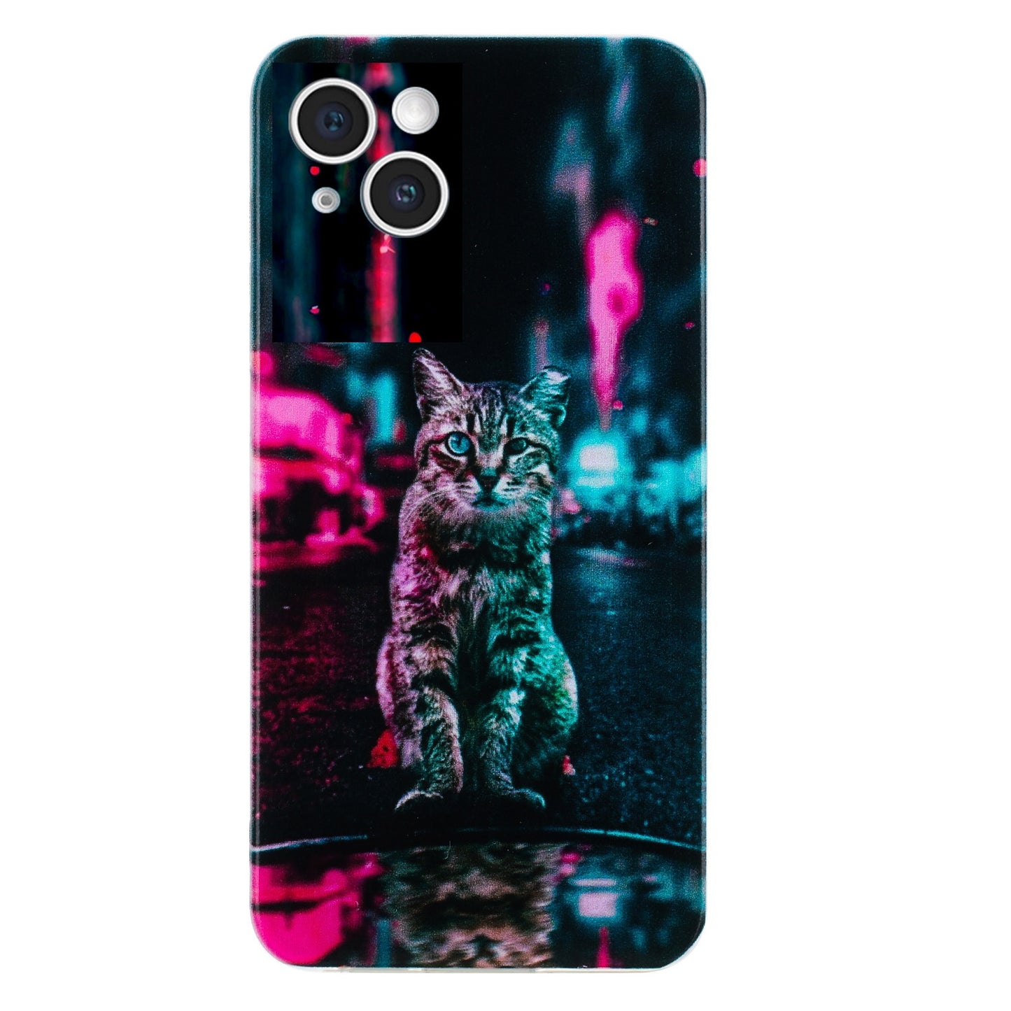 iPhone 14 Plus TPU Phone Case - Artistic Butterfly, Floral, and Cat Designs with Full Protection & Precise Cutouts