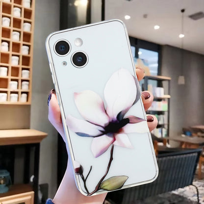 iPhone 14 TPU Phone Case - Artistic Butterfly, Floral, and Cat Designs with Full Protection & Precise Cutouts