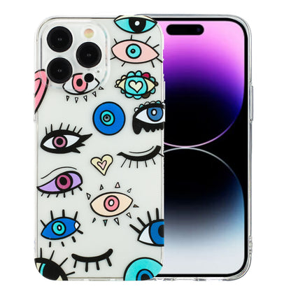 iPhone 14 Pro TPU Phone Case - Artistic Butterfly, Floral, and Cat Designs with Full Protection & Precise Cutouts