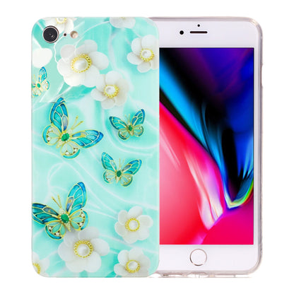 iPhone 7 TPU Phone Case - Artistic Butterfly, Floral, and Cat Designs with Full Protection & Precise Cutouts