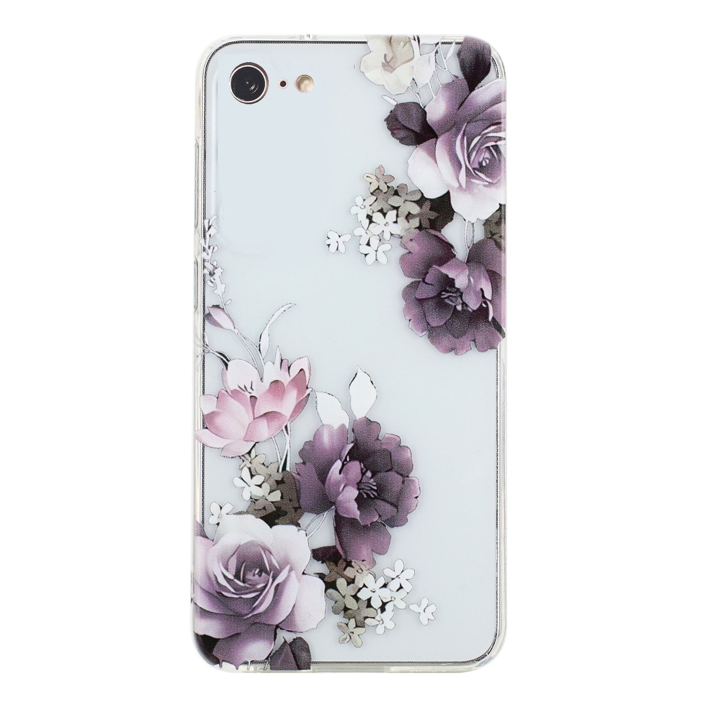 iPhone 7 TPU Phone Case - Artistic Butterfly, Floral, and Cat Designs with Full Protection & Precise Cutouts