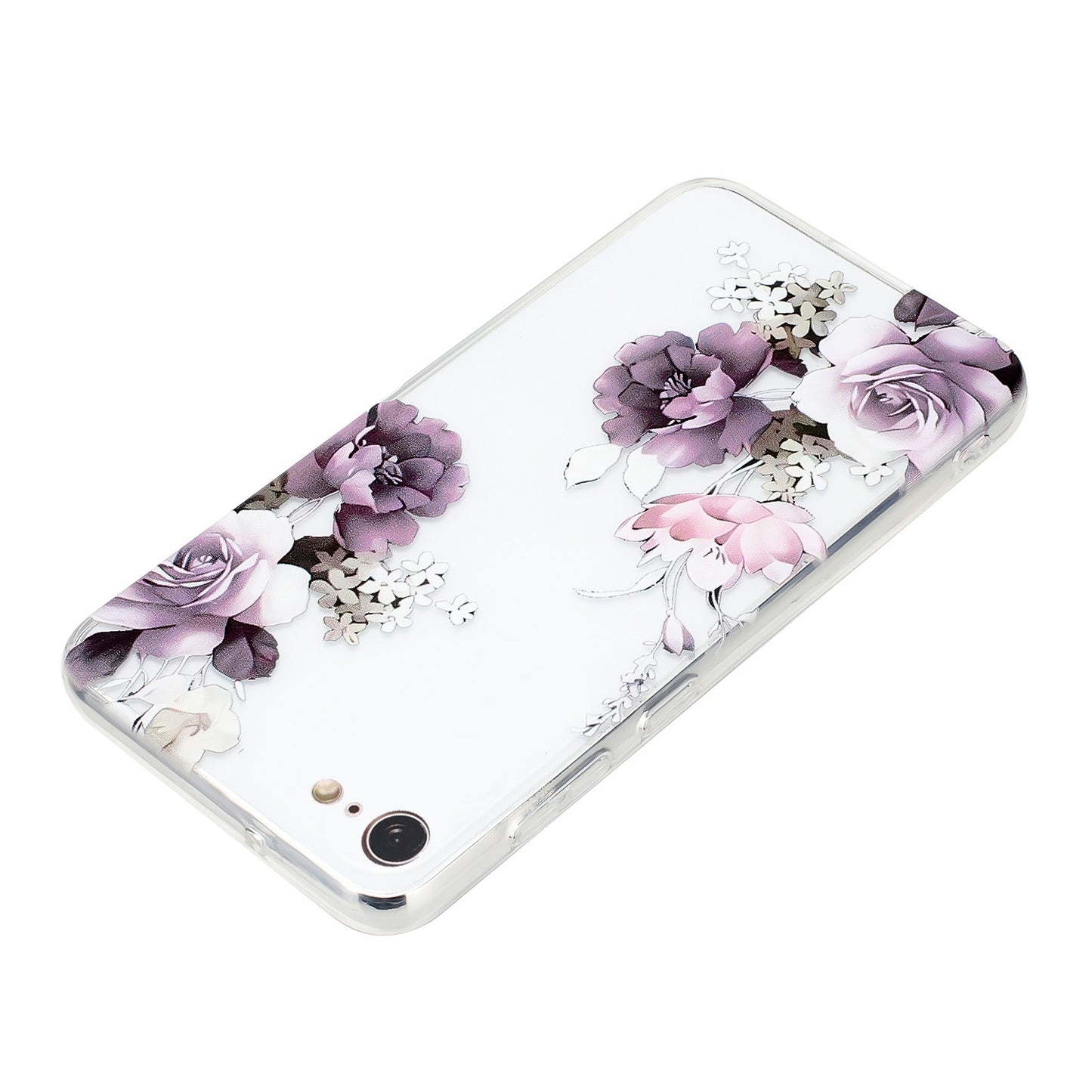 iPhone 7 TPU Phone Case - Artistic Butterfly, Floral, and Cat Designs with Full Protection & Precise Cutouts