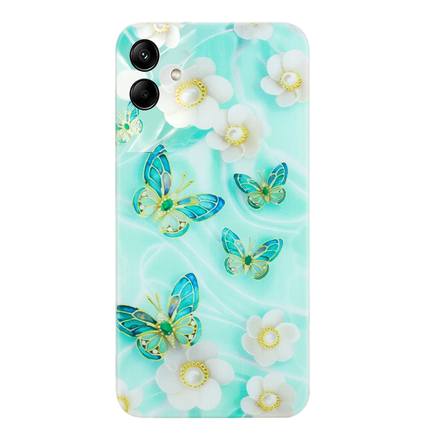 Samsung Galaxy A05 TPU Phone Case - Artistic Butterfly, Floral, and Cat Designs with Full Protection & Precise Cutouts