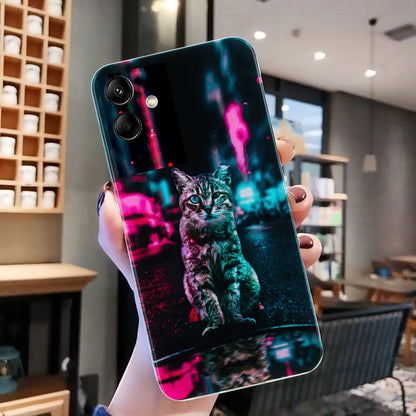 Samsung Galaxy A05 TPU Phone Case - Artistic Butterfly, Floral, and Cat Designs with Full Protection & Precise Cutouts