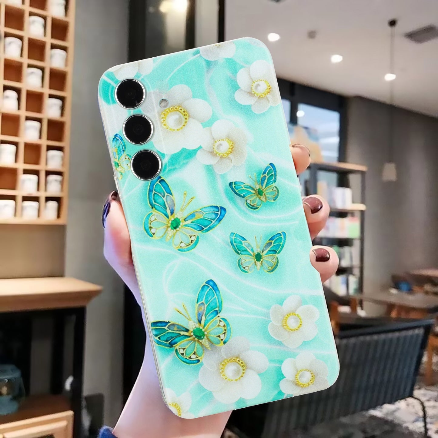 Samsung Galaxy A35 TPU Phone Case - Artistic Butterfly, Floral, and Cat Designs with Full Protection & Precise Cutouts