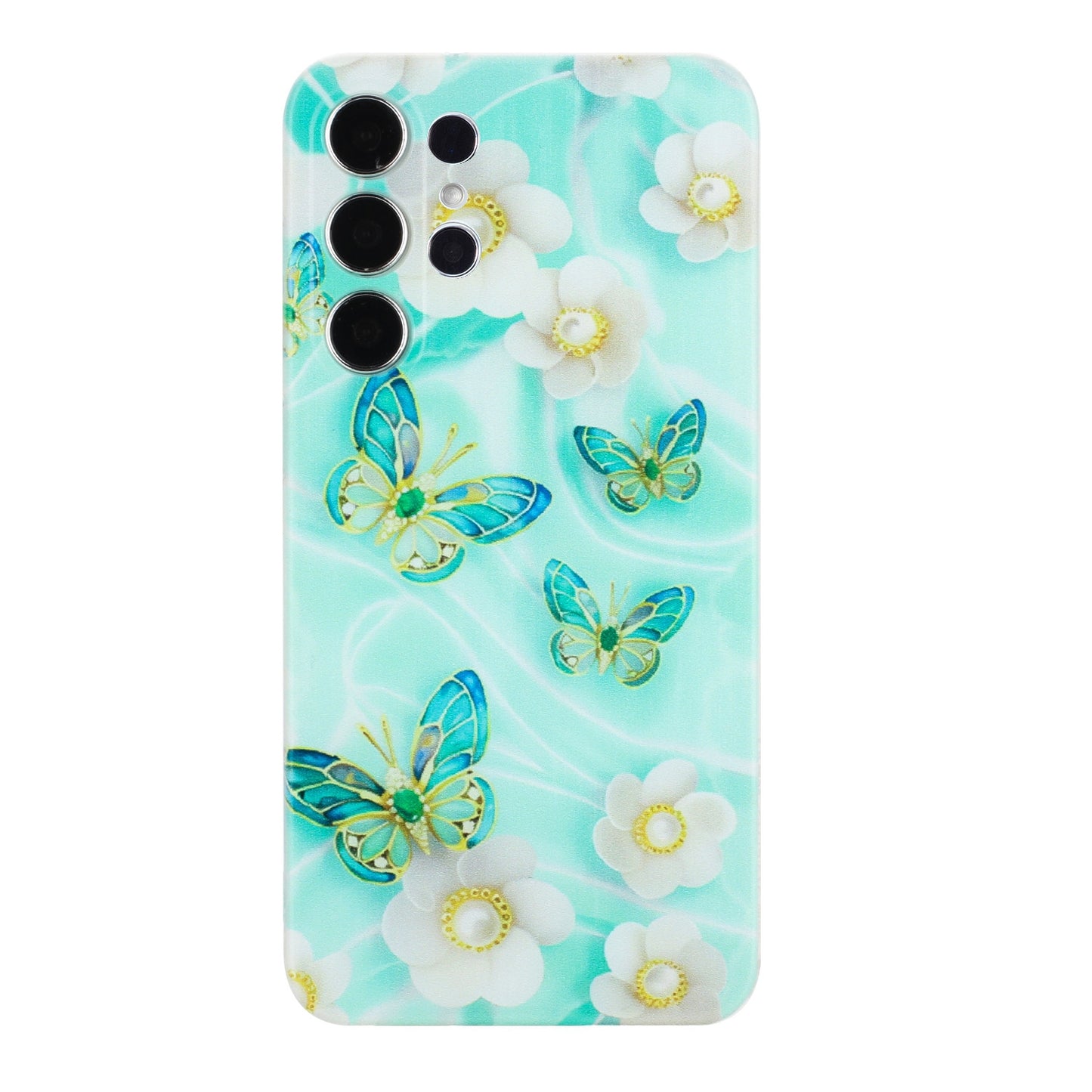 Samsung Galaxy S23 Ultra 5G TPU Phone Case - Artistic Butterfly, Floral, and Cat Designs with Full Protection & Precise Cutouts