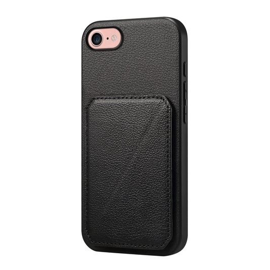 iPhone 7 Calf Texture Leather Case with Dual Card Slots and Stand Function