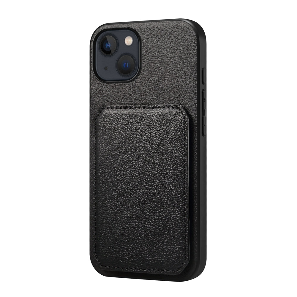 iPhone 13 Calf Texture Leather Case with Dual Card Slots and Stand Function