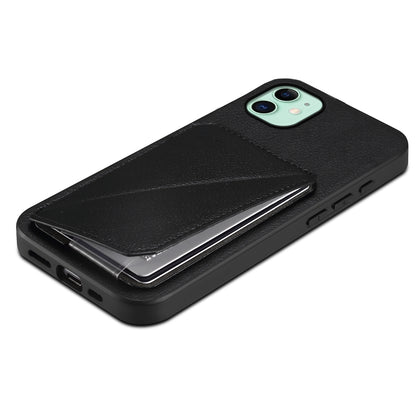 iPhone 11 Calf Texture Leather Case with Dual Card Slots and Stand Function