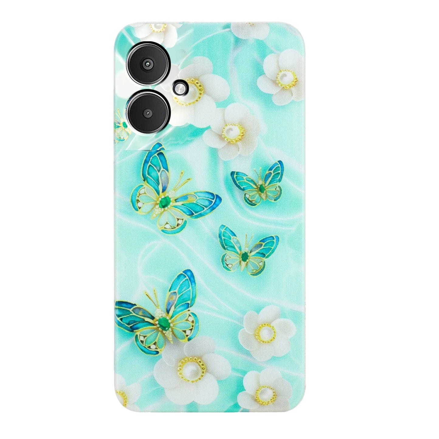 Xiaomi Redmi 13C 4G TPU Phone Case - Artistic Butterfly, Floral, and Cat Designs with Full Protection & Precise Cutouts