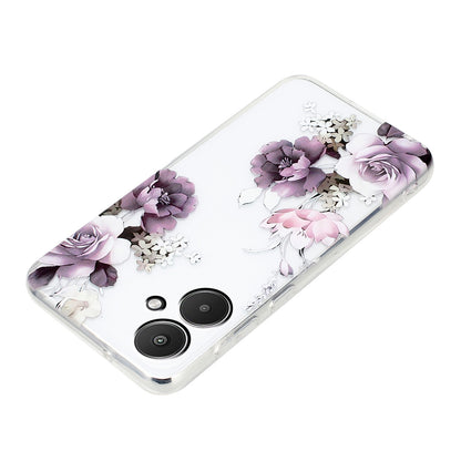 Xiaomi Redmi 13C 4G TPU Phone Case - Artistic Butterfly, Floral, and Cat Designs with Full Protection & Precise Cutouts