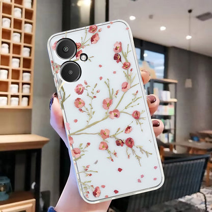 Xiaomi Redmi 13C 4G TPU Phone Case - Artistic Butterfly, Floral, and Cat Designs with Full Protection & Precise Cutouts