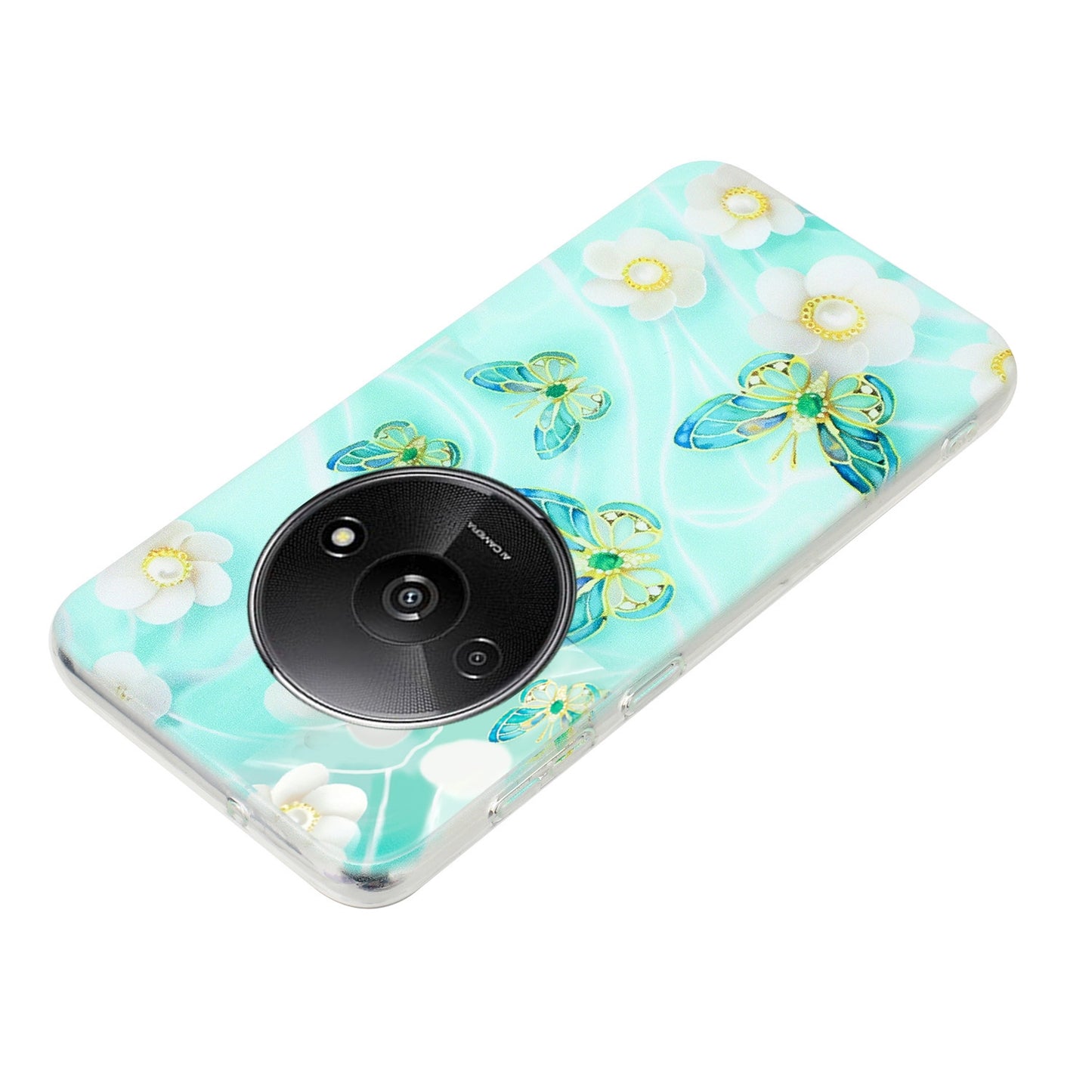 Xiaomi Redmi A3 TPU Phone Case - Artistic Butterfly, Floral, and Cat Designs with Full Protection & Precise Cutouts