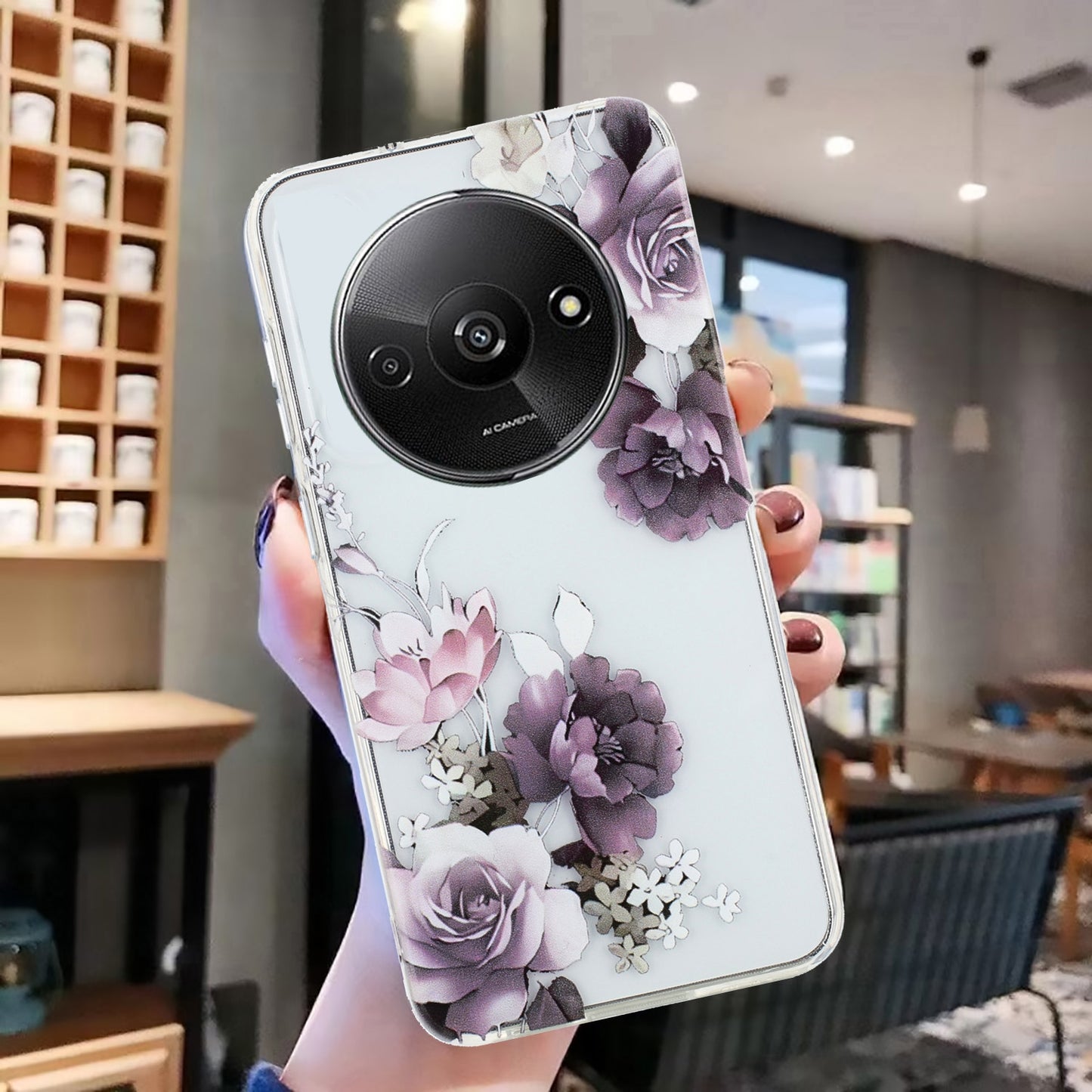 Xiaomi Redmi A3 TPU Phone Case - Artistic Butterfly, Floral, and Cat Designs with Full Protection & Precise Cutouts