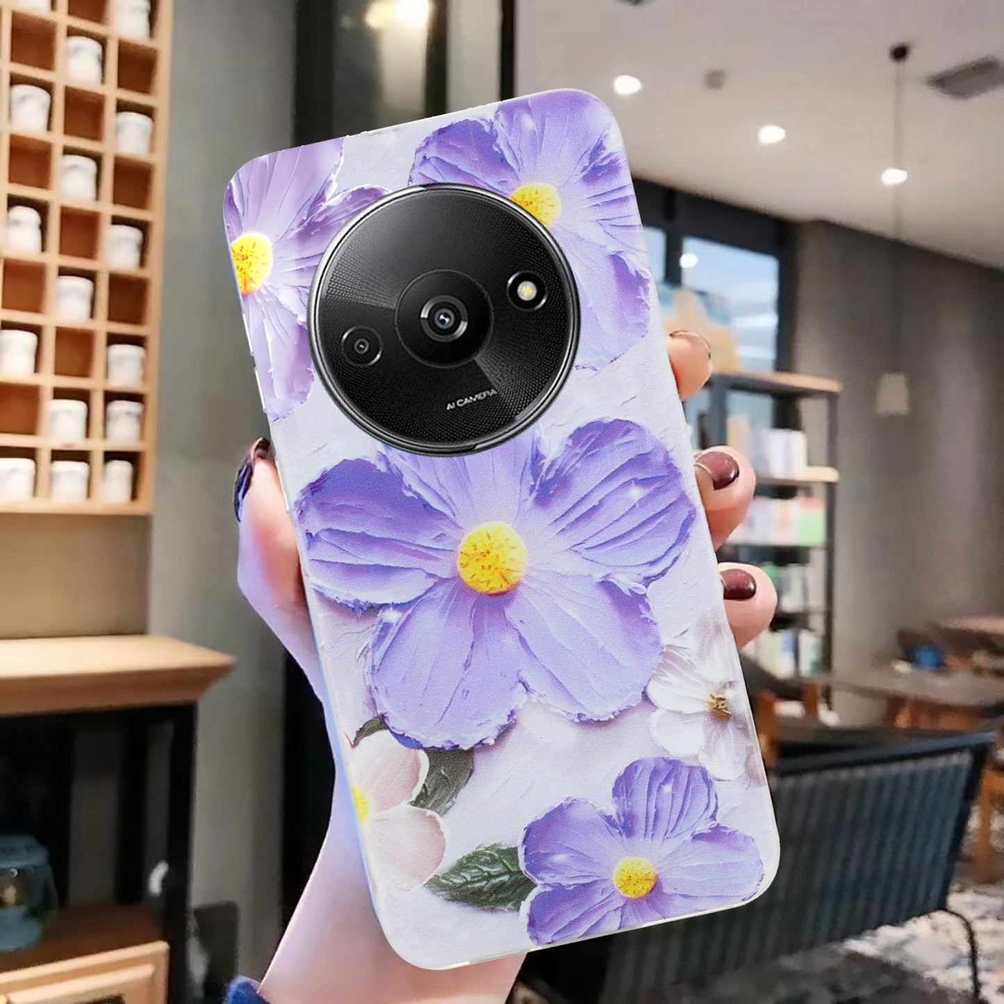 Xiaomi Redmi A3 TPU Phone Case - Artistic Butterfly, Floral, and Cat Designs with Full Protection & Precise Cutouts