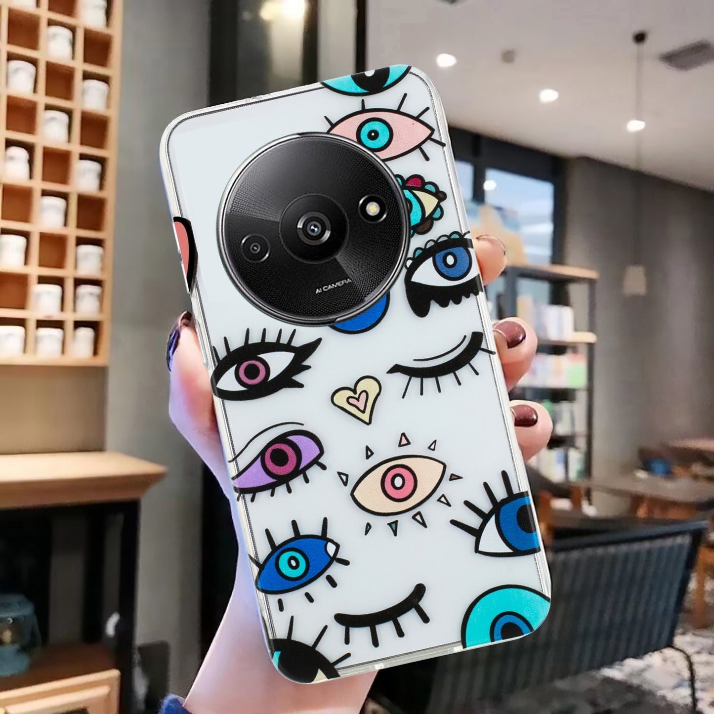 Xiaomi Redmi A3 TPU Phone Case - Artistic Butterfly, Floral, and Cat Designs with Full Protection & Precise Cutouts