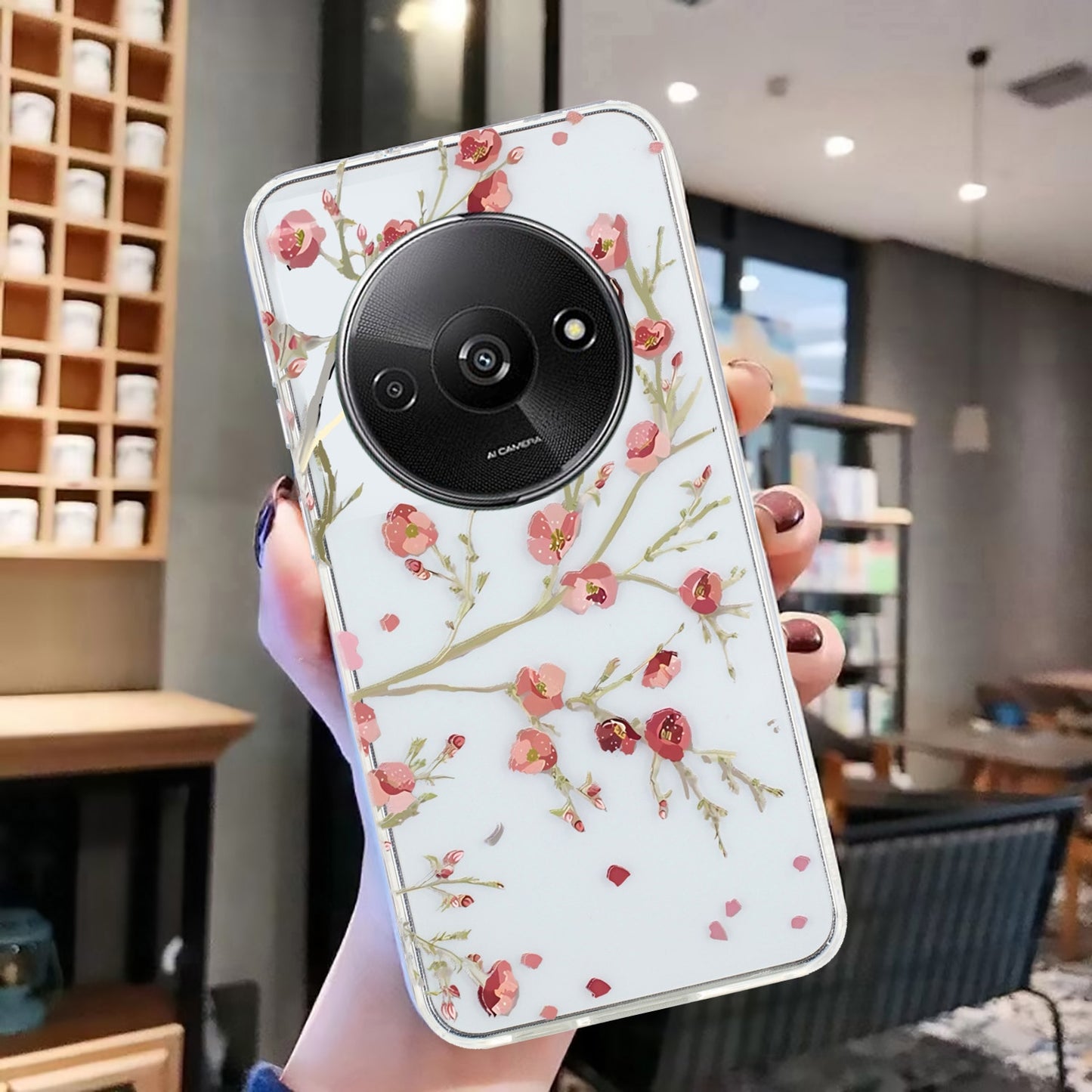 Xiaomi Redmi A3 TPU Phone Case - Artistic Butterfly, Floral, and Cat Designs with Full Protection & Precise Cutouts