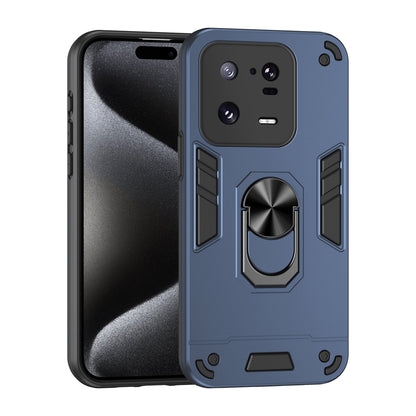 Shockproof Xiaomi 13 Pro Phone Case with 360° Rotatable Metal Ring Holder, Magnetic Car Mount Stand, Ultra-Thin PC & Silicone Protection Cover