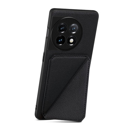 OnePlus Ace 2 Calf Texture Leather Case with Dual Card Slots and Stand Function