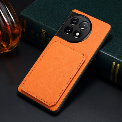 OnePlus Ace 2 Calf Texture Leather Case with Dual Card Slots and Stand Function