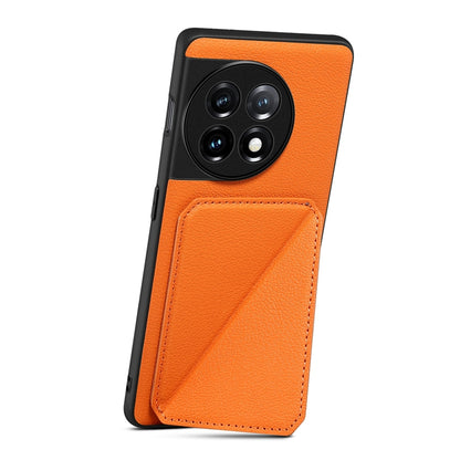 OnePlus Ace 2 Calf Texture Leather Case with Dual Card Slots and Stand Function