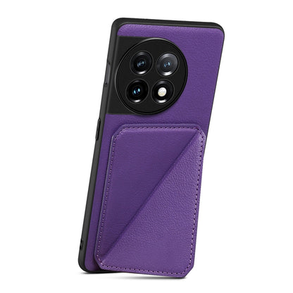 OnePlus Ace 2 Calf Texture Leather Case with Dual Card Slots and Stand Function