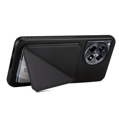 OnePlus Ace 3 Calf Texture Leather Case with Dual Card Slots and Stand Function