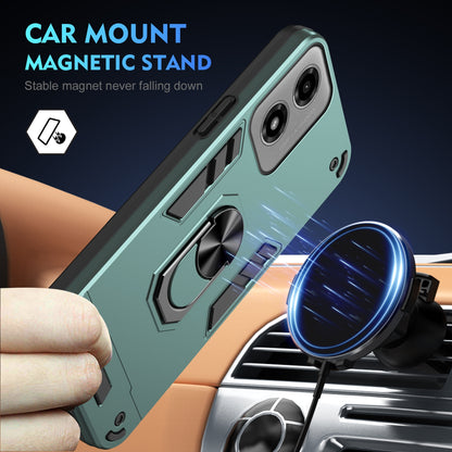 Shockproof Motorola Moto G04 Phone Case with 360° Rotatable Metal Ring Holder, Magnetic Car Mount Stand, Ultra-Thin PC & Silicone Protection Cover