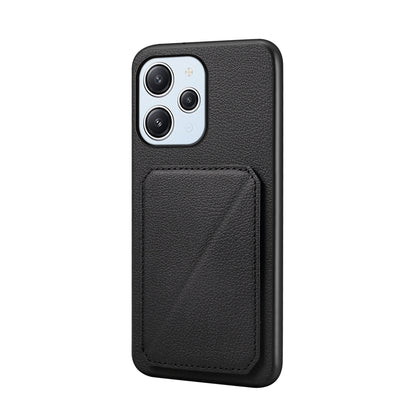 Xiaomi Note 12R Calf Texture Leather Case with Dual Card Slots and Stand Function