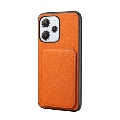 Xiaomi Redmi 12 Calf Texture Leather Case with Dual Card Slots and Stand Function