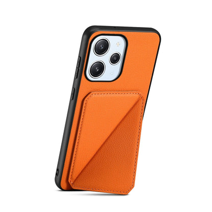 Xiaomi Note 12R Calf Texture Leather Case with Dual Card Slots and Stand Function