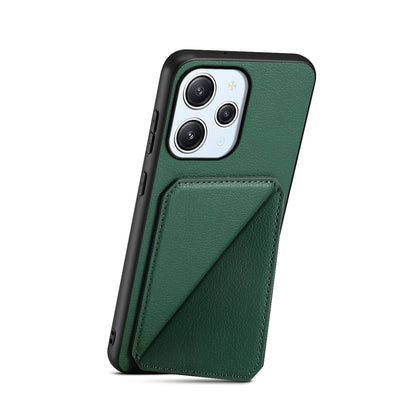 Xiaomi Note 12R Calf Texture Leather Case with Dual Card Slots and Stand Function