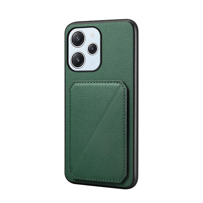 Xiaomi Note 12R Calf Texture Leather Case with Dual Card Slots and Stand Function