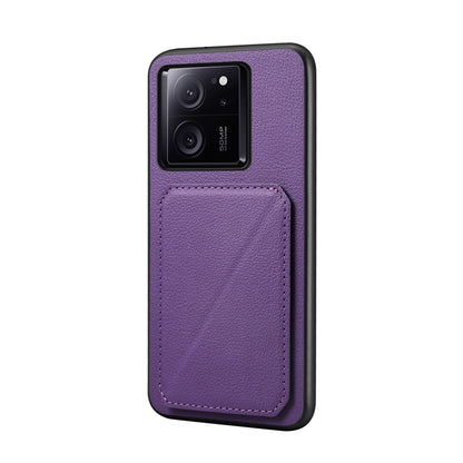 Xiaomi Redmi K60 Ultra Calf Texture Leather Case with Dual Card Slots and Stand Function